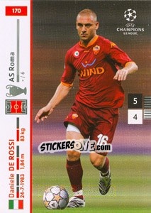Sticker Daniele De Rossi - UEFA Champions League 2007-2008. Trading Cards Game - Panini