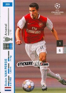 Cromo Robin van Persie - UEFA Champions League 2007-2008. Trading Cards Game - Panini