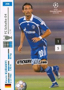 Sticker Kevin Kuranyi - UEFA Champions League 2007-2008. Trading Cards Game n. 206 - Panini