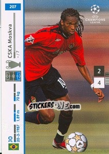Sticker Jo - UEFA Champions League 2007-2008. Trading Cards Game n. 207 - Panini