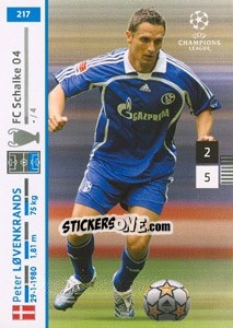 Figurina Peter Lovenkrands - UEFA Champions League 2007-2008. Trading Cards Game - Panini
