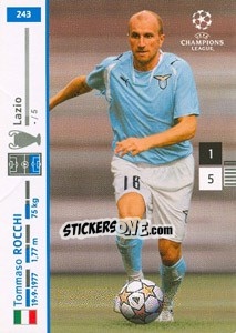 Sticker Tommaso Rocchi - UEFA Champions League 2007-2008. Trading Cards Game - Panini