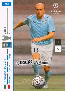 Sticker Tommaso Rocchi - UEFA Champions League 2007-2008. Trading Cards Game n. 243 - Panini