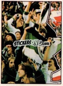 Figurina Borussia Mönchengladbach Fans - German Football Bundesliga 1980-1981 - Panini