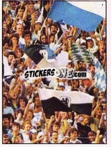 Sticker TSV 1860 München Fans - German Football Bundesliga 1980-1981 - Panini