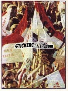 Sticker VfB Stuttgart Fans - German Football Bundesliga 1980-1981 - Panini