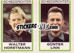 Cromo Walter Horstmann / Günter Linn - German Football Bundesliga 1980-1981 - Panini