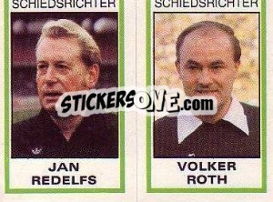 Sticker Jan Redelfs / Volker Roth - German Football Bundesliga 1980-1981 n. 284 - Panini