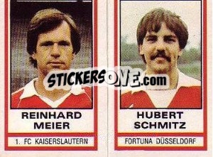 Cromo Reinhard Meier / Hubert Schmitz - German Football Bundesliga 1980-1981 - Panini