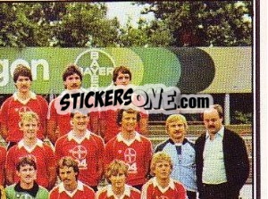 Sticker Mannschaft - German Football Bundesliga 1980-1981 - Panini