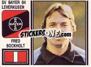 Sticker Fred Bockholt - German Football Bundesliga 1980-1981 - Panini