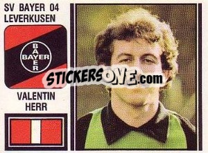 Sticker Valentin Herr - German Football Bundesliga 1980-1981 - Panini