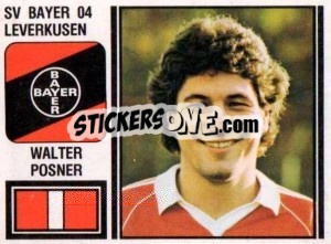 Sticker Walter Posner - German Football Bundesliga 1980-1981 - Panini