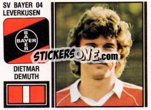Cromo Dietmar Demuth - German Football Bundesliga 1980-1981 - Panini