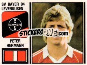 Cromo Peter Hermann - German Football Bundesliga 1980-1981 - Panini