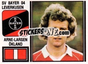 Cromo Arne-Larsen Ökland - German Football Bundesliga 1980-1981 - Panini