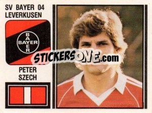 Cromo Peter Szech - German Football Bundesliga 1980-1981 - Panini