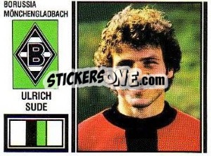 Sticker Ulrich Sude - German Football Bundesliga 1980-1981 - Panini