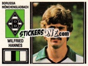 Sticker Wilfried Hannes - German Football Bundesliga 1980-1981 - Panini