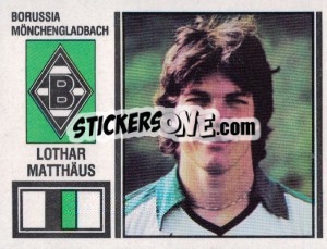 Sticker Lothar Matthäus - German Football Bundesliga 1980-1981 - Panini