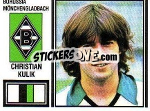 Sticker Christian Kulik - German Football Bundesliga 1980-1981 - Panini