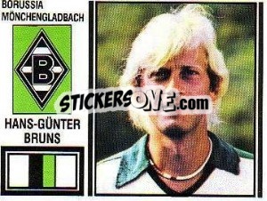 Sticker Hans-Günter Bruns - German Football Bundesliga 1980-1981 - Panini