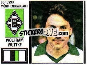 Cromo Wolfram Wuttke - German Football Bundesliga 1980-1981 - Panini