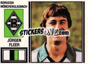 Sticker Jürgen Fleer - German Football Bundesliga 1980-1981 - Panini