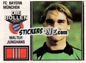 Sticker Walter Junghans - German Football Bundesliga 1980-1981 - Panini