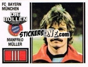 Sticker Manfred Müller - German Football Bundesliga 1980-1981 - Panini