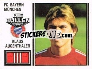 Sticker Klaus Augenthaler - German Football Bundesliga 1980-1981 - Panini