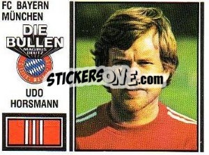 Cromo Udo Horsmann - German Football Bundesliga 1980-1981 - Panini