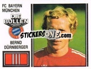 Figurina Bern Dürnberger - German Football Bundesliga 1980-1981 - Panini