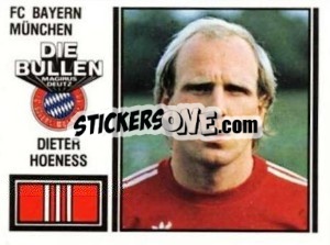 Cromo Dieter Hueness - German Football Bundesliga 1980-1981 - Panini