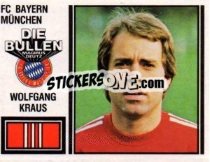 Sticker Wolfgang Kraus - German Football Bundesliga 1980-1981 n. 346 - Panini