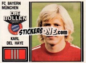 Figurina Karl Del Haye - German Football Bundesliga 1980-1981 - Panini
