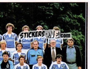 Sticker Mannschaft - German Football Bundesliga 1980-1981 - Panini