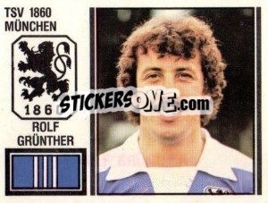 Cromo Rolf Günther - German Football Bundesliga 1980-1981 - Panini