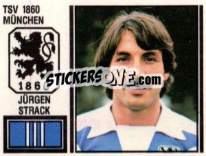 Sticker Jürgen Strack - German Football Bundesliga 1980-1981 - Panini