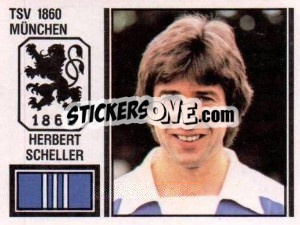 Sticker Herbert Scheller - German Football Bundesliga 1980-1981 - Panini