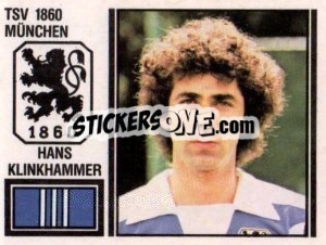 Cromo Hans Klinkhammer - German Football Bundesliga 1980-1981 - Panini