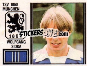 Sticker Wolfgang Sidka - German Football Bundesliga 1980-1981 - Panini