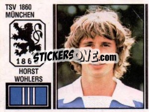 Sticker Horst Wohlers - German Football Bundesliga 1980-1981 - Panini