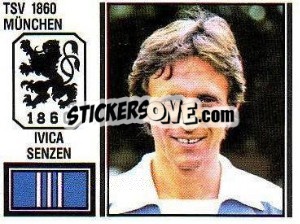 Cromo Ivica Senzen - German Football Bundesliga 1980-1981 - Panini
