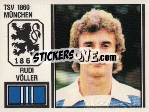 Cromo Rudi Völler - German Football Bundesliga 1980-1981 - Panini