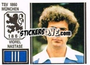 Cromo Viorel Nastase - German Football Bundesliga 1980-1981 - Panini