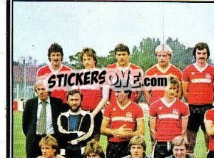 Sticker Mannschaft - German Football Bundesliga 1980-1981 - Panini