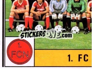 Sticker Mannschaft - German Football Bundesliga 1980-1981 - Panini