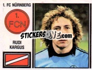 Sticker Rudi Kargus - German Football Bundesliga 1980-1981 - Panini
