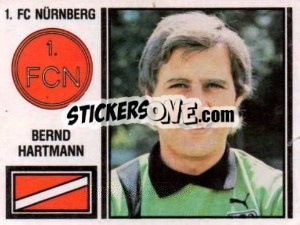 Cromo Bernd Hartmann - German Football Bundesliga 1980-1981 - Panini